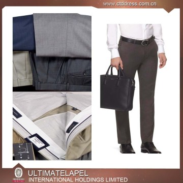 100%wool solid color custom tailored business pant