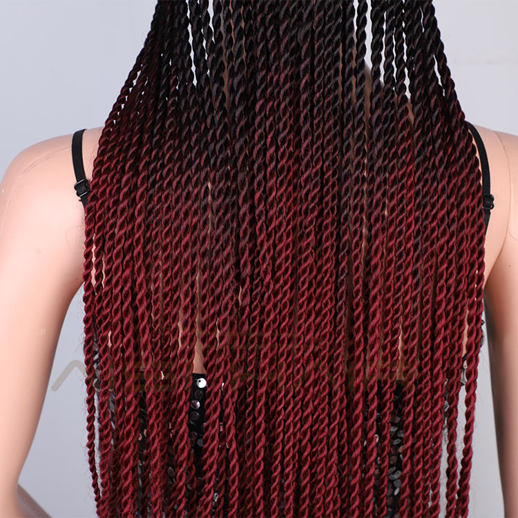 Aisi Hair Heat Resistant Synthetic Baseball Hat With Crochet Twist Braiding Hair Extension For Black Women Synthetic Hair Wigs
