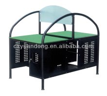 Metal Bar Computer Desk with Lock