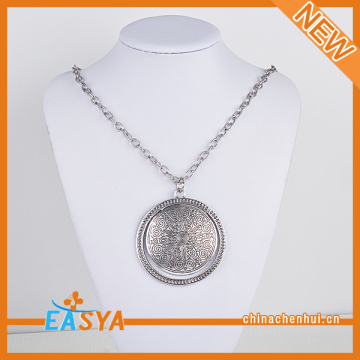 Handmade Turkish Necklaces Fashion Silver Thin Chains Necklaces With Pendant