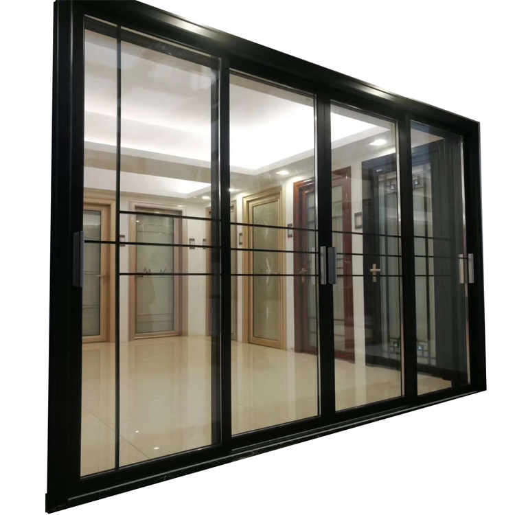 AS/NZ2208 standard double clear glazing aluminium frame heavy duty commercial building used metal security doors