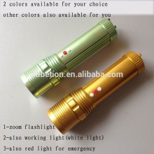 High quality multi-function zoom led working light rechargeable flashlight camping lantern