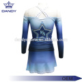 Aangepaste sublimatie strapless cheer uniform voor de jeugd