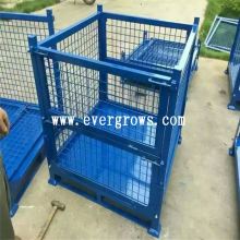 Foldable Mesh Box Wire Rolling Container Manufacturer