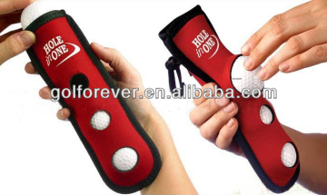 3 balls golf ball holder and golf ball carrier