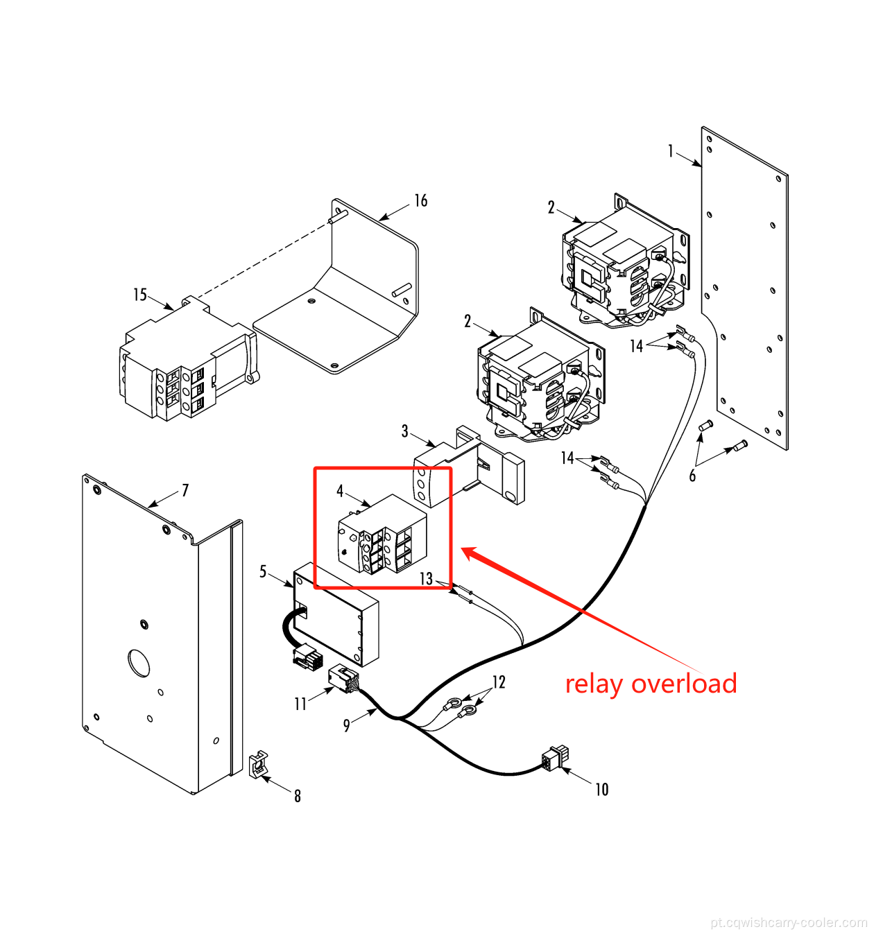 Thermo King 416409/416410/416094/416315 A reposição