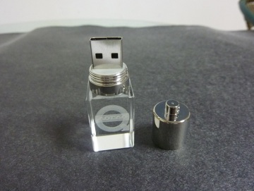 Crystal USB Flash Memory Storage, USB Disk Memory