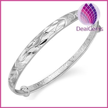 999 sterling silver bangle high quality for women