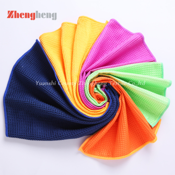 Super Microfiber Waffle Knitted Towels OEM Produced