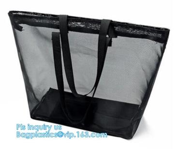 Mesh Foldable Organizer Cosmetic Makeup Toiletry Bag,Promotional PVC Mesh Cosmetic Bag, Red lip mesh cosmetic bag