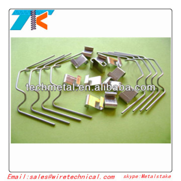 A pack of 50 Galvanised Steel wire "Z" greenhouse clips