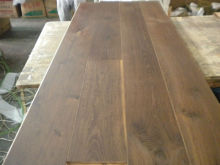 Wide plank oak engineered flooring