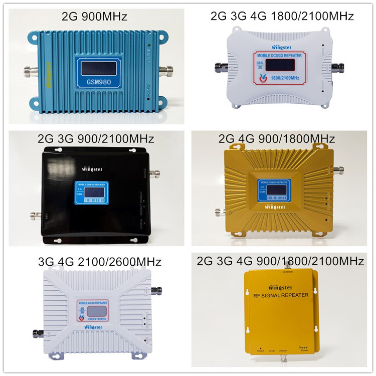 Mobile dual band network repeater GSM 900 2100 mhz signal booster