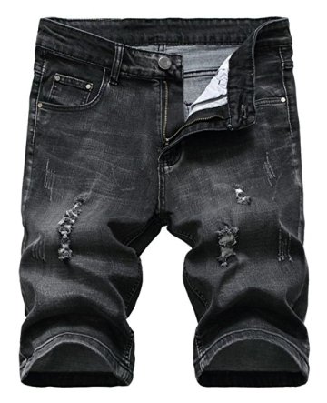 Men's Ripped Denim Shorts