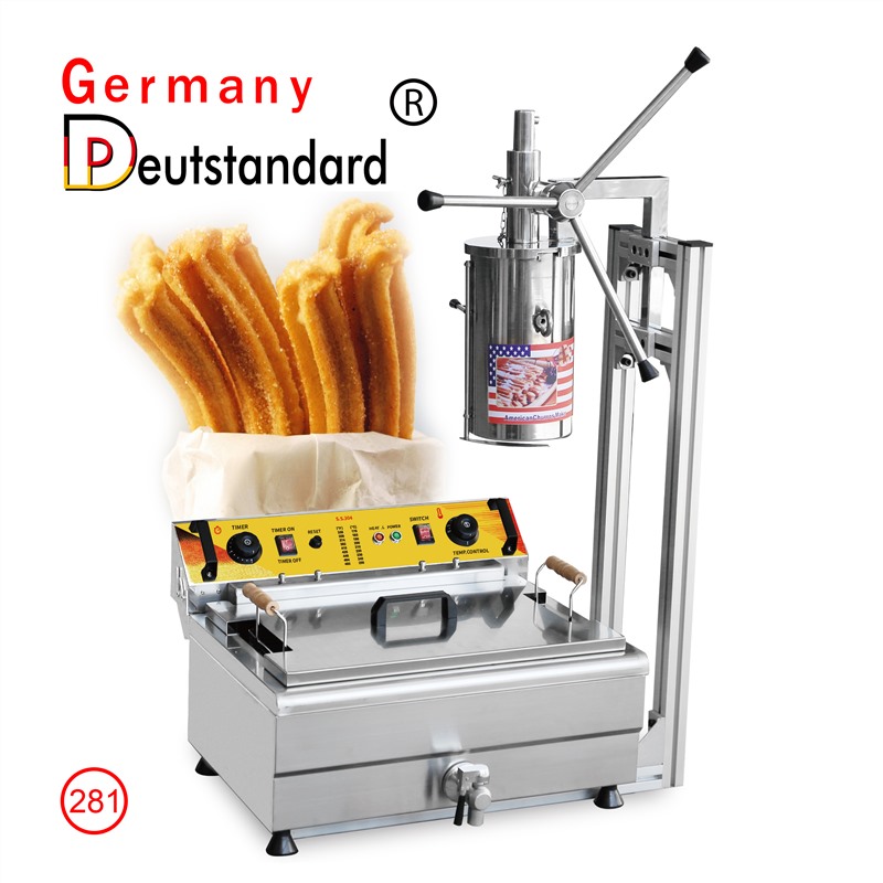 Manual churros machine with 30L fryer