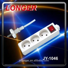 High quality HOLLAND 3 way switch extension socket power strip child protector