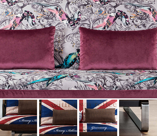 Fabric Double Sofa Bed