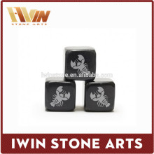 Customized engraved reusable ice cubes,rock ice stone,ice cube reusable whiskey stone