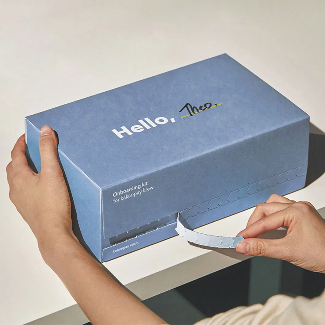 Slide Mailer Box Custom Logo Cardboard Shipping Box with Zipper Strip Commerce Mailing Adhesive Tear Strip Open Postal Self Seal Mailer Box