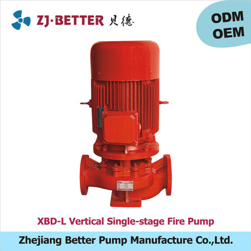 5hp XBD-L vertical fire pump manufacturers/electric motor driven fire pump/fire pump flow meter