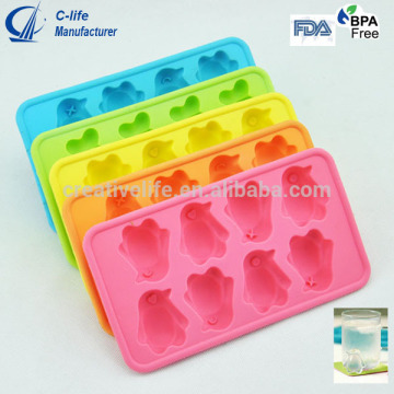 Hot Cartoon Penguin Ice Mold Ice Tray Silicone Ice Lolly Mold Ice Cube Maker