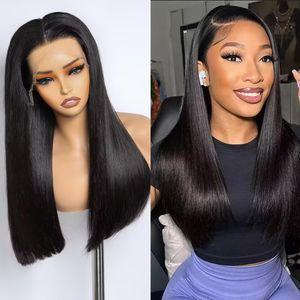13×4 HD Lace Glueless Silky Straight Human Hair Wig 22inch 180% Density