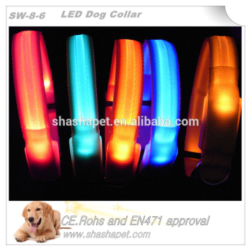 Pet grooming led collar dog with led dog collar