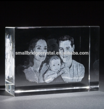 2d laser photo crystal gift