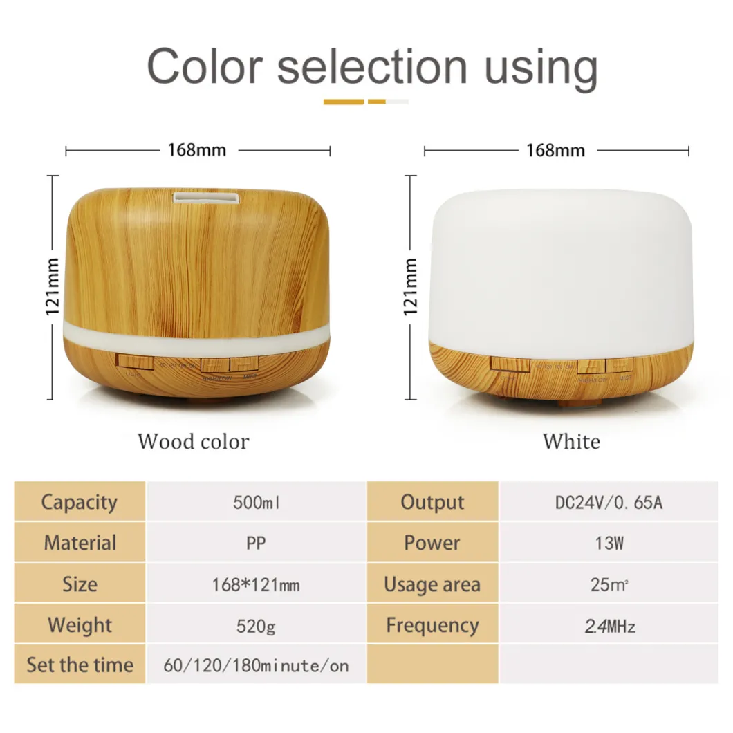 2021 New Wholesale LED Ultrasonic Essential Oils Aroma Diffuser Air Humidifier