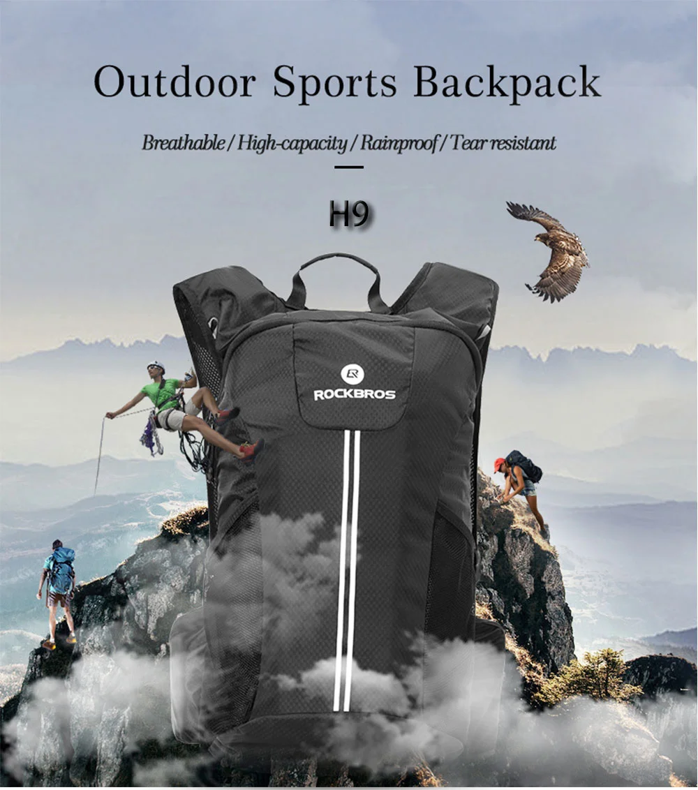 Rockbros Manufacturer High-Quality Outdoor Sports Running, Cycling, Hiking, Camping, Climbing, Daily Training Backpack