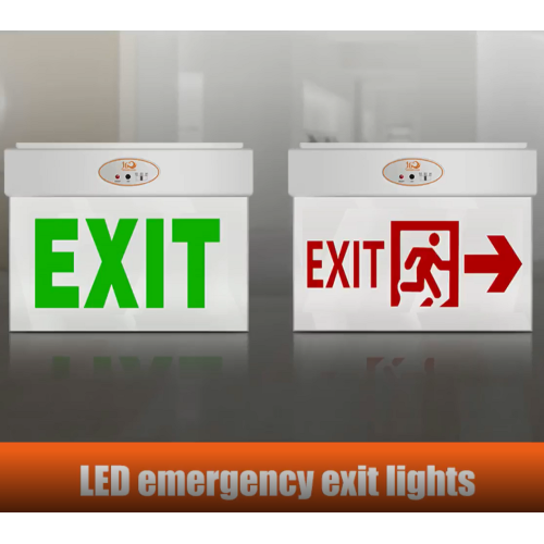 Emergency evacuation sign with low power consumption