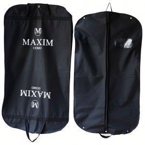 man's elegant clothes suit garment bag