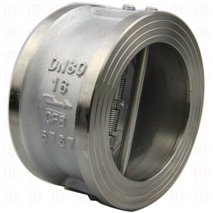 stainless steel wafer check valve with spring hinge