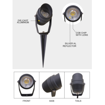 Lampu pancang lampu luar LED untuk bandar 56W