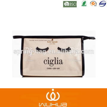 promotion custom cosmetic bag Smiling face printing