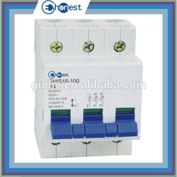 GHIS16-100 isolating switch mcb, electric isolator switch, safety switch