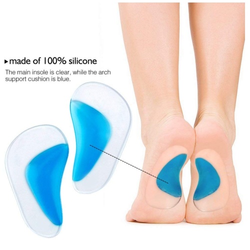 Semelle intérieure en silicone transparente à talons hauts