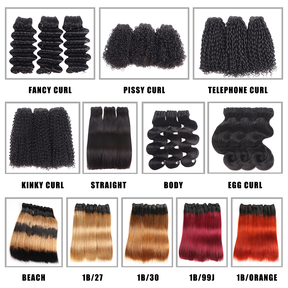 Wholesale Silky Straight Wave Aligned Cuticle Double Drawn Weft Top Virgin Brazilian human Hair