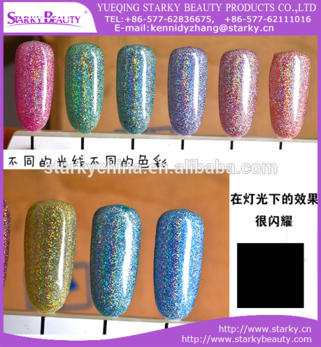 Magic Metallic Pigment Nail Mirror Effect Rainbow Glitter Color Nail Chrome Holographic Powder