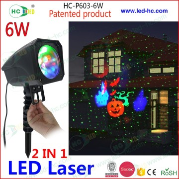 Unique patterns for Christmas led & laser combine light with waterproof function outdoor christmas lights