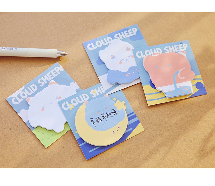 Cloud Sheep Lovely Design Self-Adhesive Sticky Memo Notes Pad