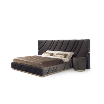 Newest leather luxury bed
