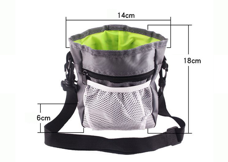 Amazon hot selling pet training food storage bag can put garbage easy use outside accept customized waist bag