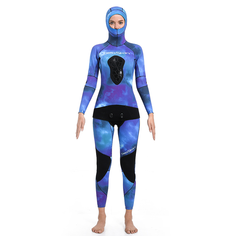 Seaskin Jako Neoprene Wanita Berkualiti Tinggi Menyelam Wetsuit