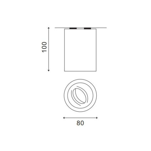 LEDER Square Aluminnum 3W LED Downlight