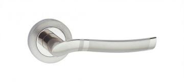 Simple style Aluminum door handle on zinc rosette