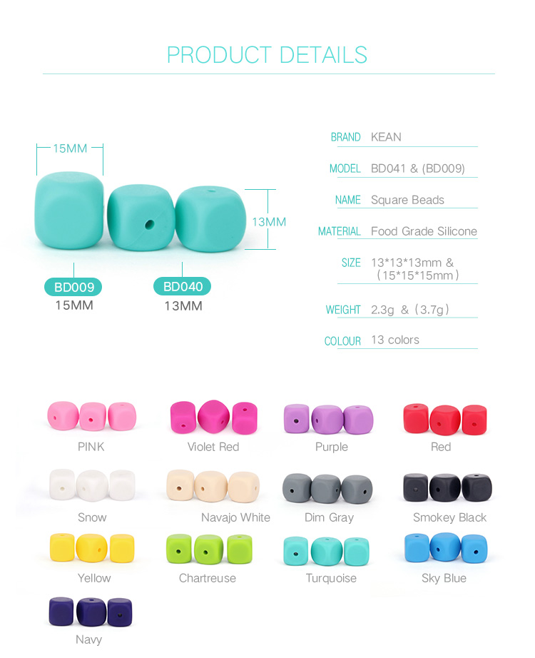 Loose Silicone Jewelry Beads