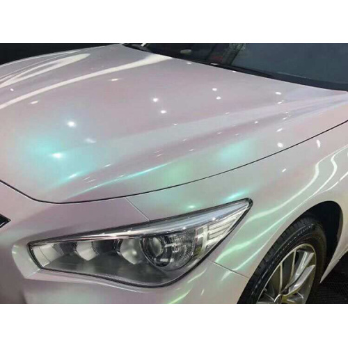 camaleão brilhando fantasia branco carro envoltório vinil