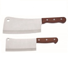 8 Inch Wood Handle Stainless Steel Meat Cleaver Butcher Knife