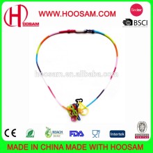 Promotion Silicone silly necklace with pendant /Hot sale silicone silly necklace